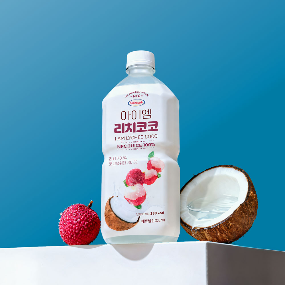 보넬드 아이엠 리치코코 주스, NFC, 착즙 원액, 1L, 3병 상세 이미지 2