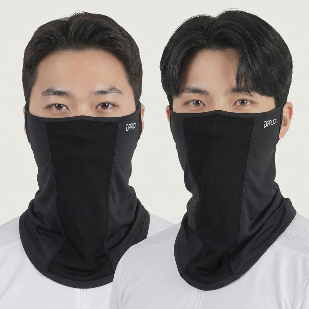 딥루트 자외선차단 마스크, 블랙+블랙, FREE, 1세트 상품 이미지 1