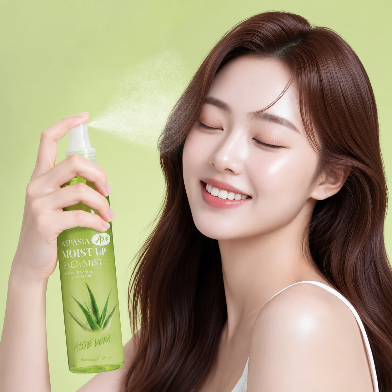 아스파시아 모이스트 업 페이스 미스트 알로에, 150ml, 2개