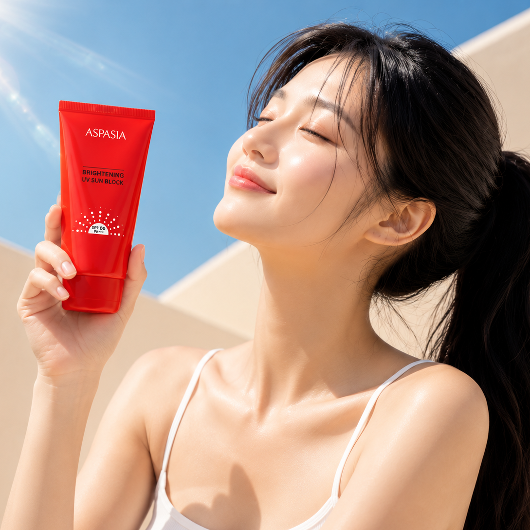 아스파시아 UV 브라이트닝 선블록, 70ml, 1개