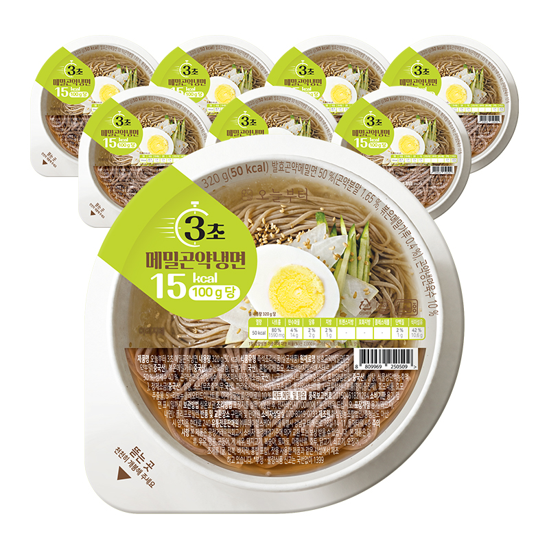 오늘부터 3초 메밀곤약냉면, 320g, 8개