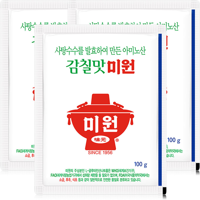 미원, 100g, 3개