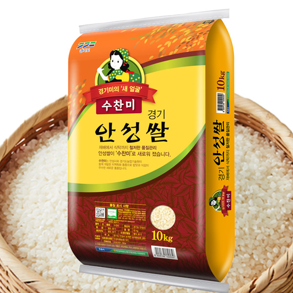 [토스쇼핑] 안성마춤농협 경기 안성쌀 수찬미, 특등급, 10kg, 1포