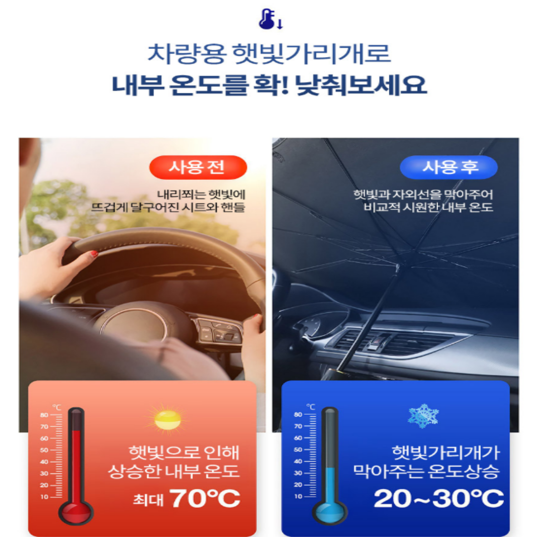 차량용 햇빛가리개, 중형, 1개 상세정보 7