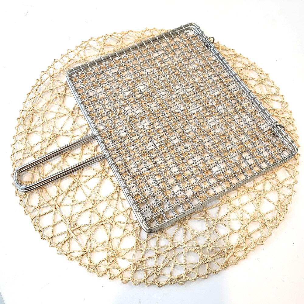 DJ석쇠 국산 스텐 접석쇠 DZ, 25.5cm x 21.5cm, 1개