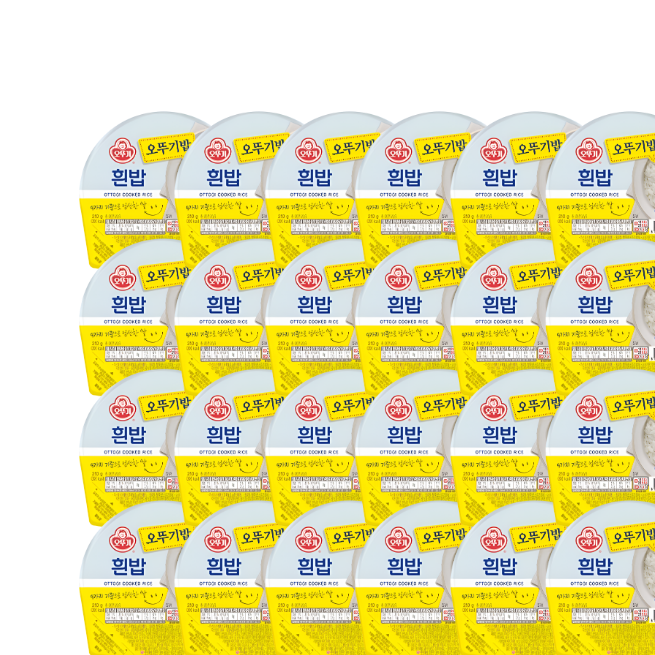 오뚜기 흰밥 맛있는밥, 210g, 24개