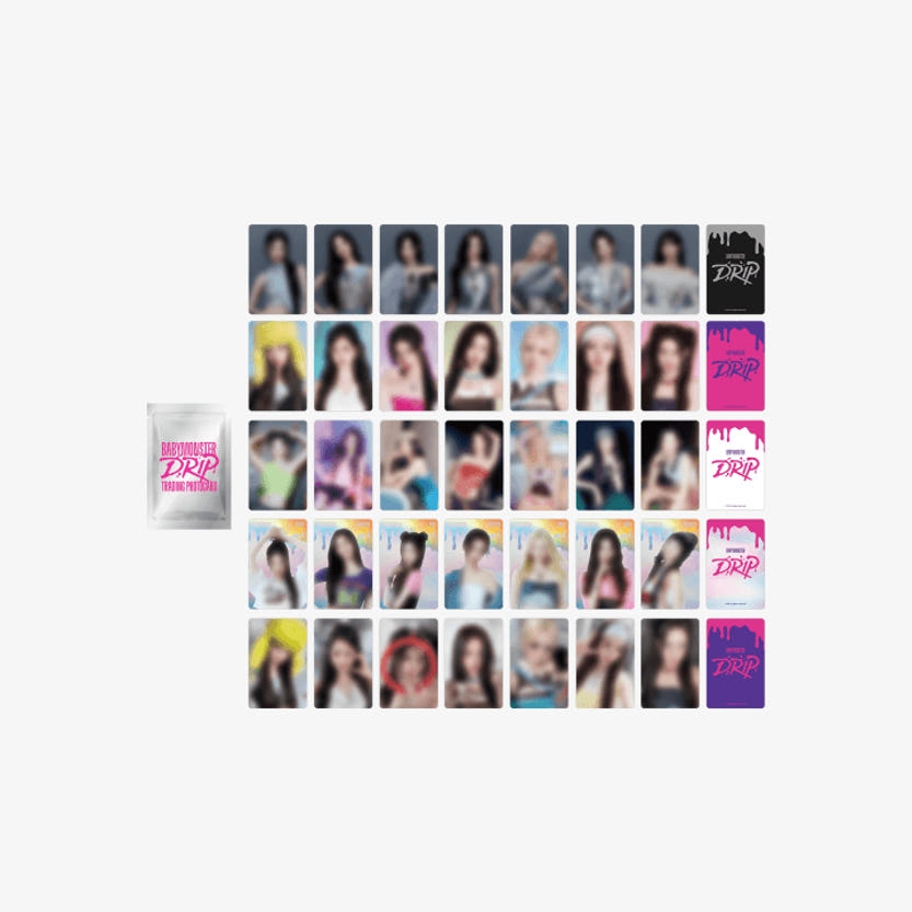 베이비몬스터 드립 랜덤 트레이딩 포토카드 세트, 트레이딩카드, 5개
