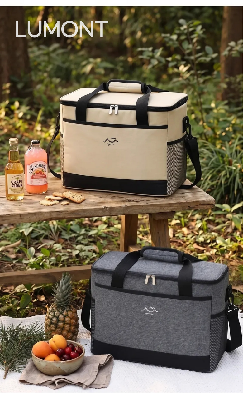 루몬트 피크닉 보온보냉백 아이스 쿨러백, 그레이, 26L, 1개 상세 이미지 4