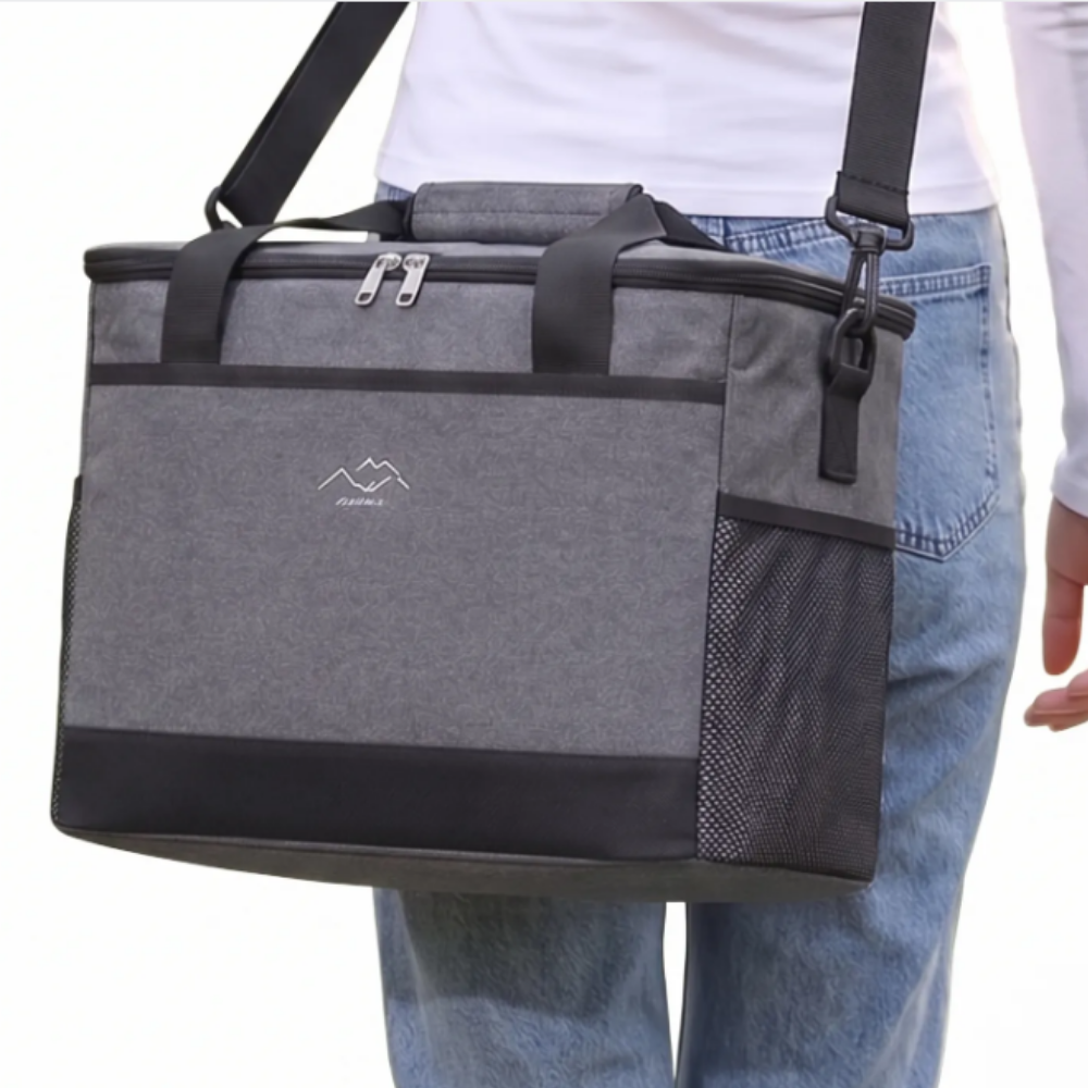 루몬트 피크닉 보온보냉백 아이스 쿨러백, 그레이, 26L, 1개