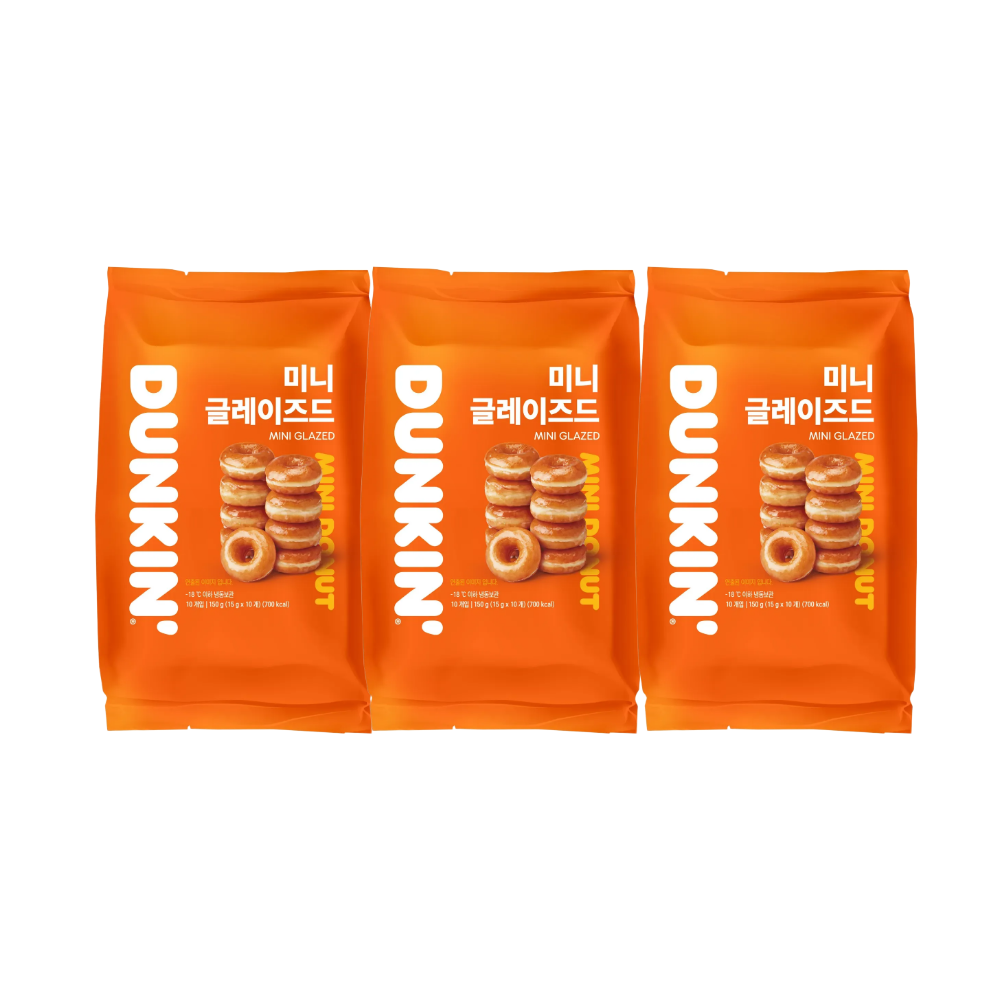 던킨 미니 글레이즈드, 15g, 10개, 3팩