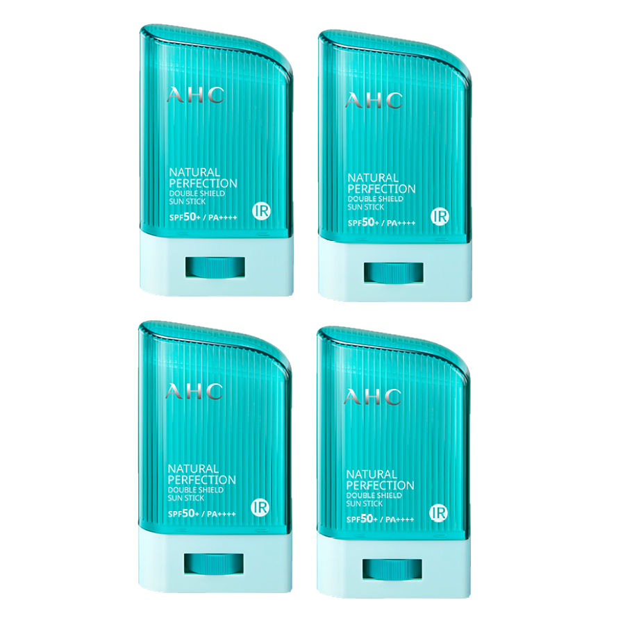 AHC 내추럴 퍼펙션 더블 쉴드 선스틱, 초록, 22g, 4개