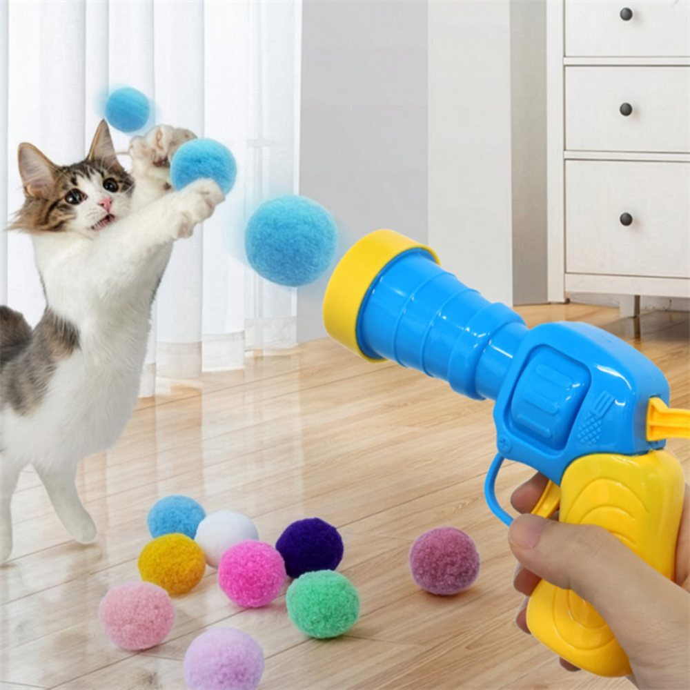고양이 플러스볼 총 장난감, 1개