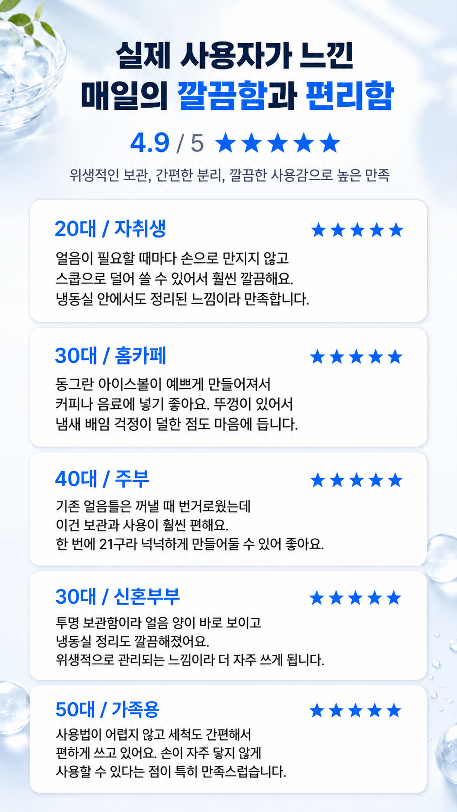 뉴 아이스볼 메이커, 24x11.2x13.5, 21칸, 화이트, 1세트 상세정보 9