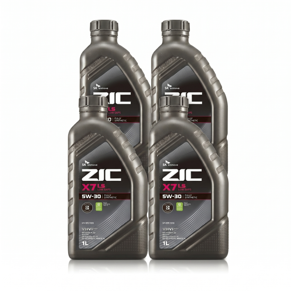 SK ZIC X7 LS 5W30 합성 엔진오일, 4L, 1개