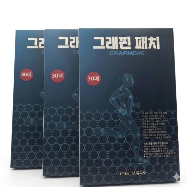 세니 그래핀 패치 사각그물파스, 30개, 3박스