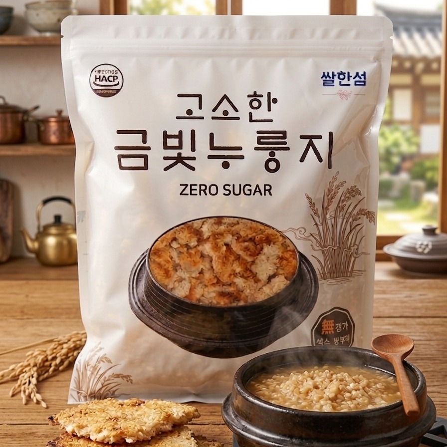 쌀한섬 고소한 금빛 누룽지, 3kg, 1개