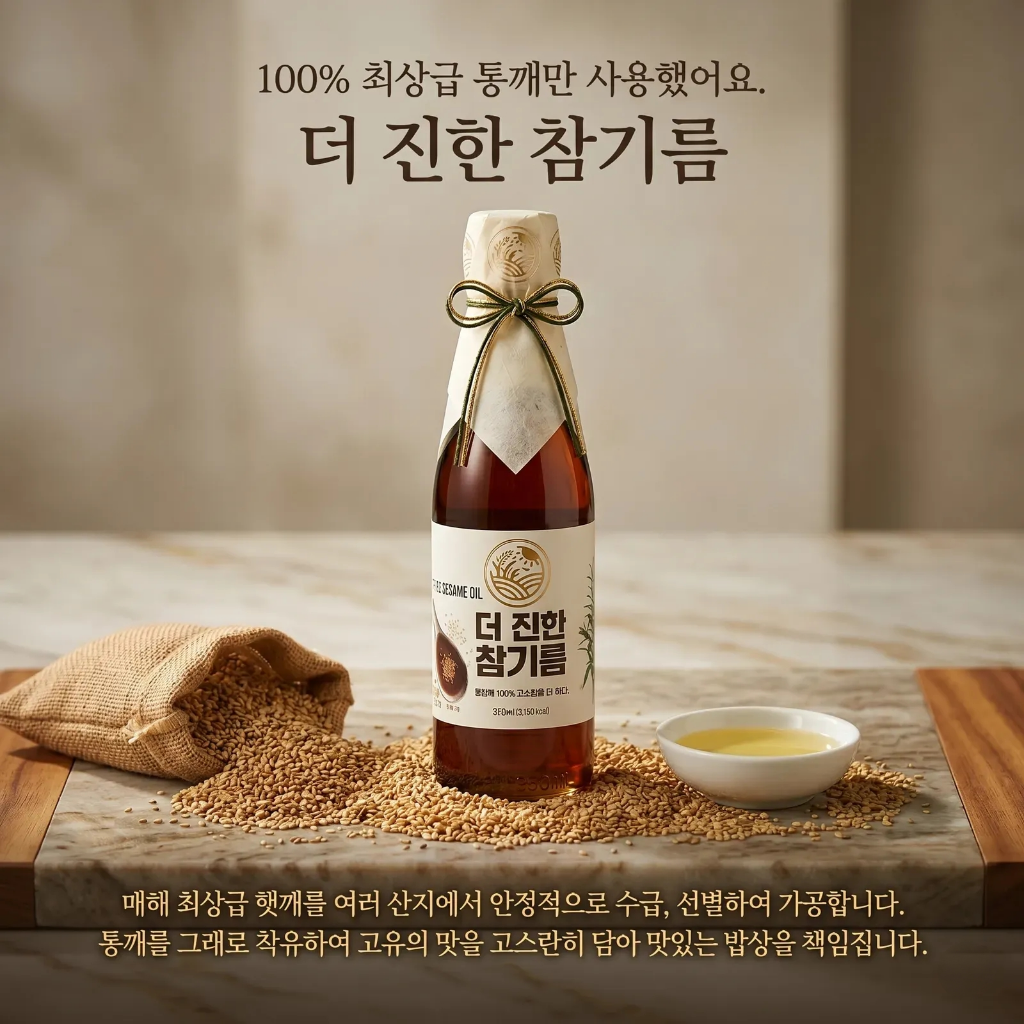 들녘 전통압착 더 진한 통참깨100퍼센트 참기름 + 통들깨100퍼센트 들기름, 350ml, 2병, 1세트