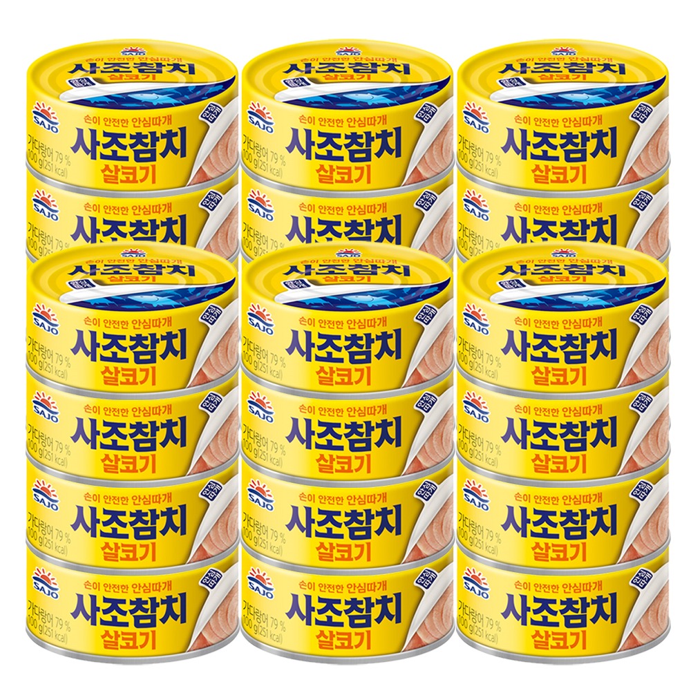 사조 살코기참치, 100g, 24개