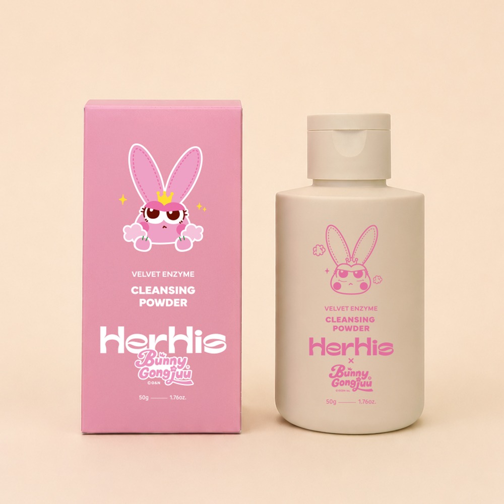 허히즈 버니공쥬 벨벳 효소 클렌징 파우더, 50g, 1개 상품 이미지 1