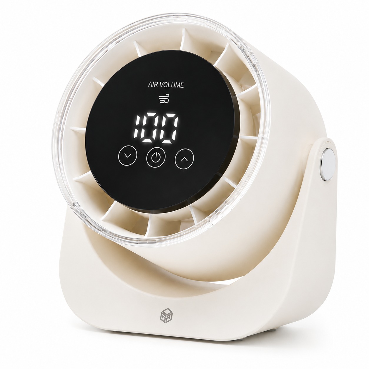 디지지 Air 100 LCD 탁상용 서큘레이터, 크림화이트