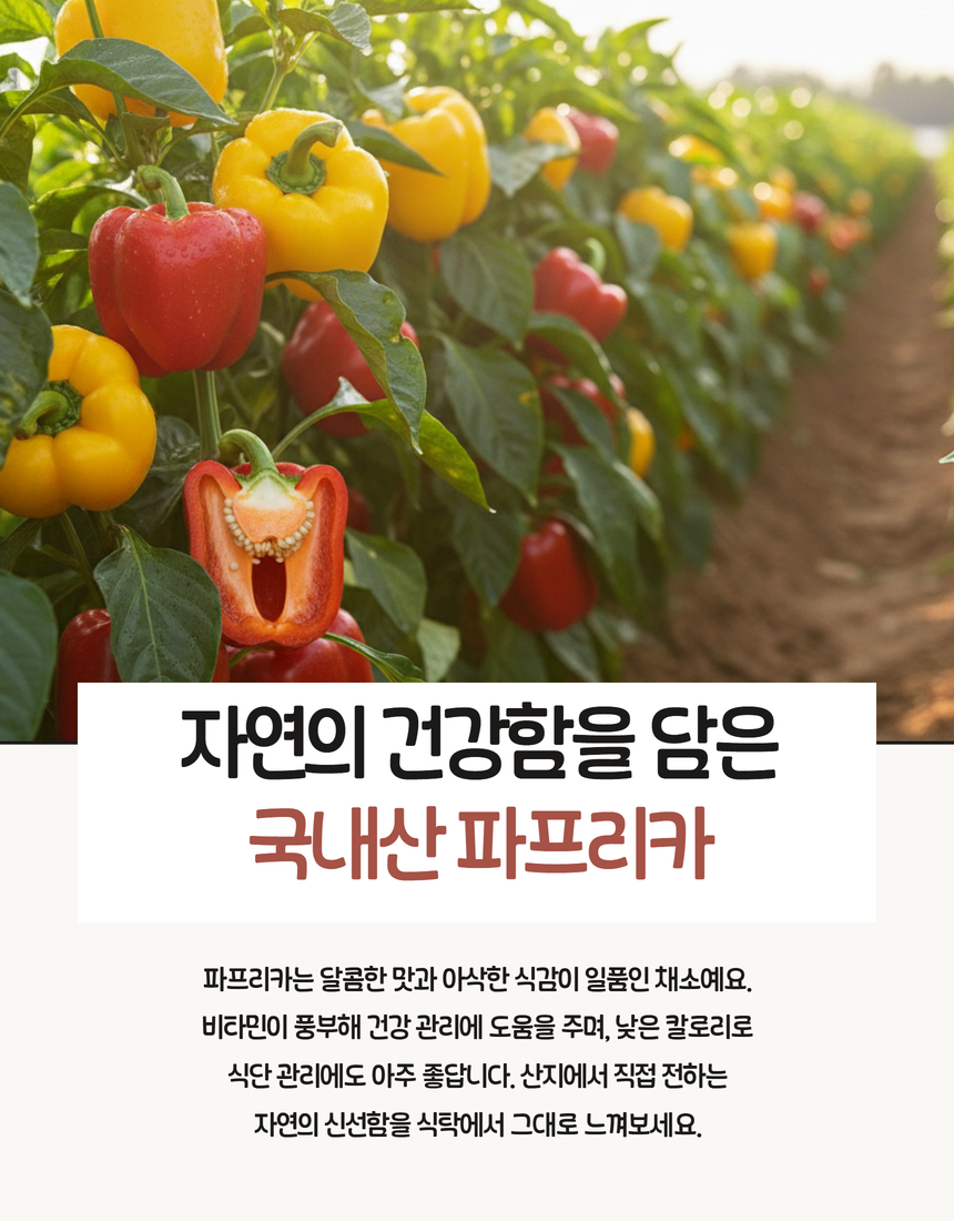 못난이 파프리카 혼합, 국내산, 1kg, 1박스 상세 이미지 4