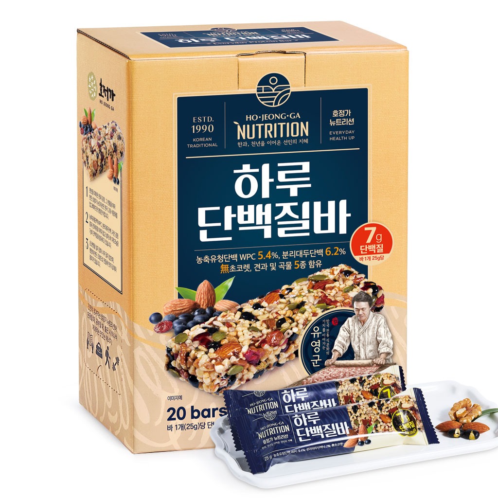 [토스쇼핑] 호정가 하루단백질바, 25g, 20개