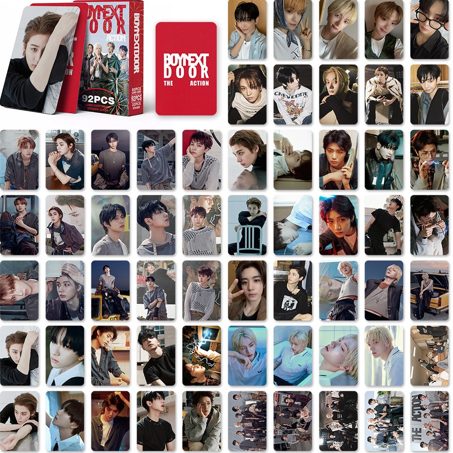 보넥도 포카 92PCS 세트 보이넥스트도어 굿즈포토카드, RED, 92개 상세 이미지 1