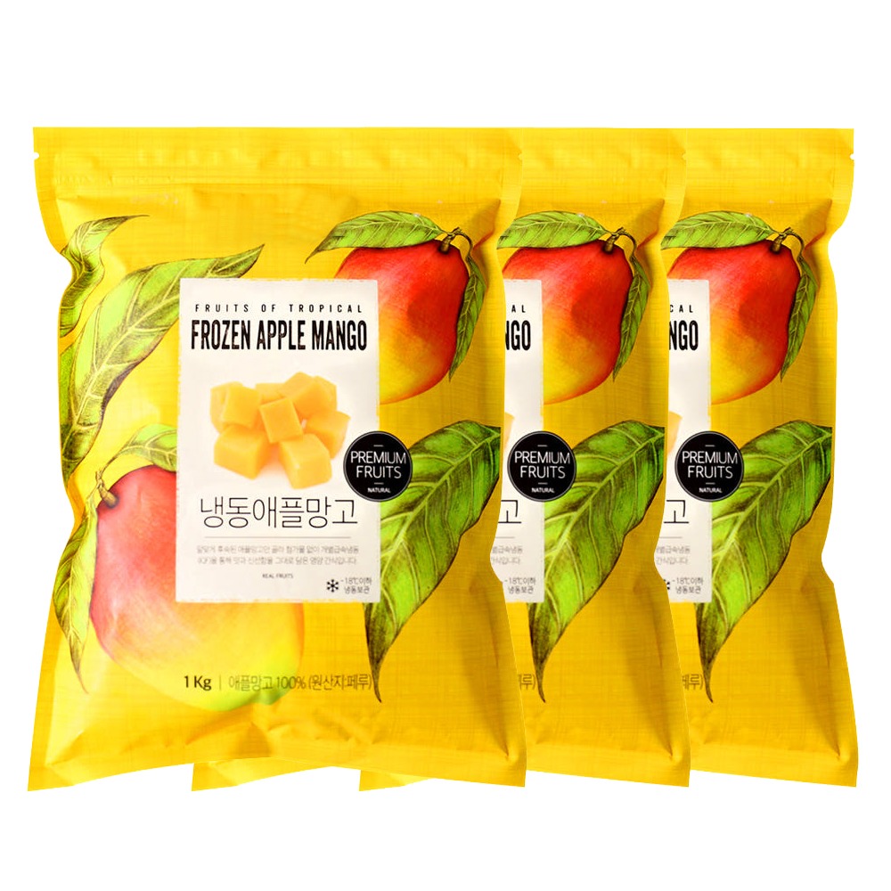 웰루츠 냉동 애플망고, 페루산, 1kg, 3개 상품 이미지 2