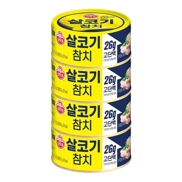 오뚜기 살코기 참치, 135g, 4개