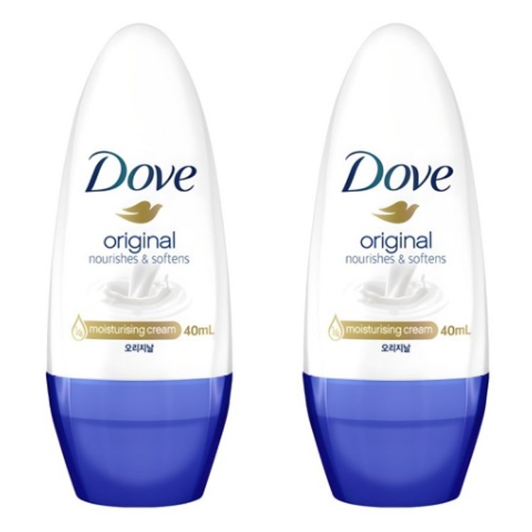 도브 데오드란트 롤온, 오리지널, 40ml, 2개