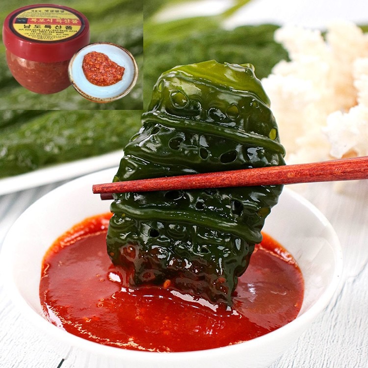 [토스쇼핑] 완도 염장 쇠미역 곰피, 3kg, 1개 + 갈치속젓, 100g, 1개