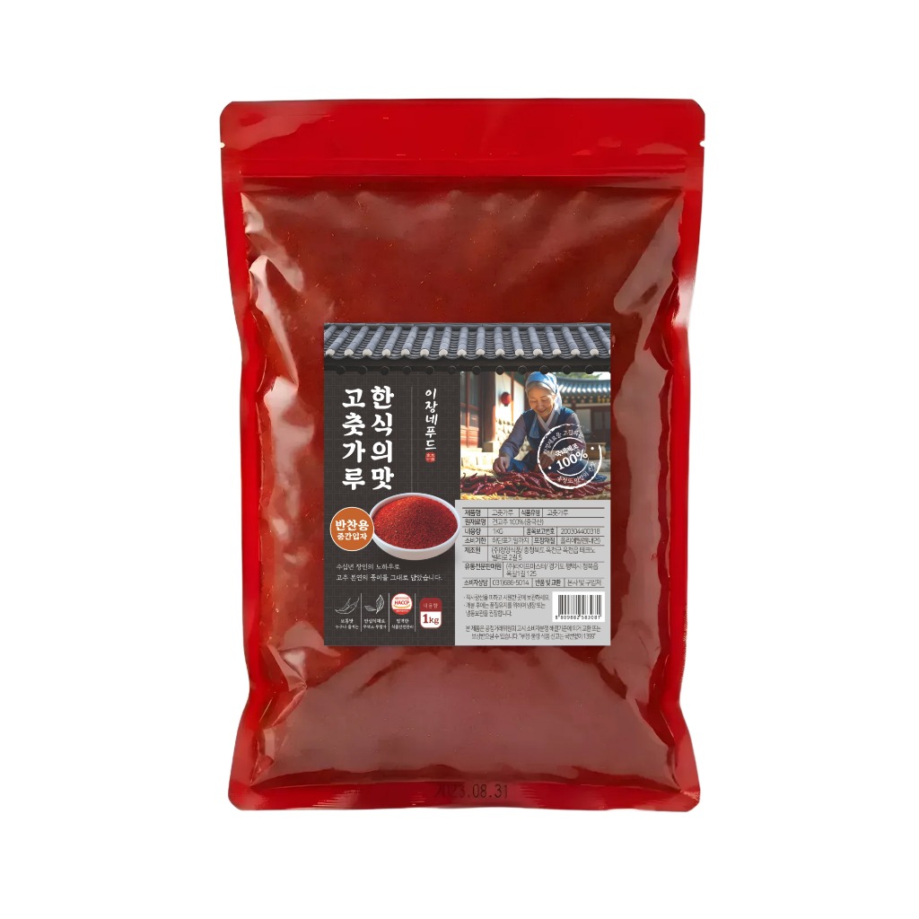 이장네푸드 고춧가루, 보통맛, 반찬용, 중간입자, 1kg, 10개