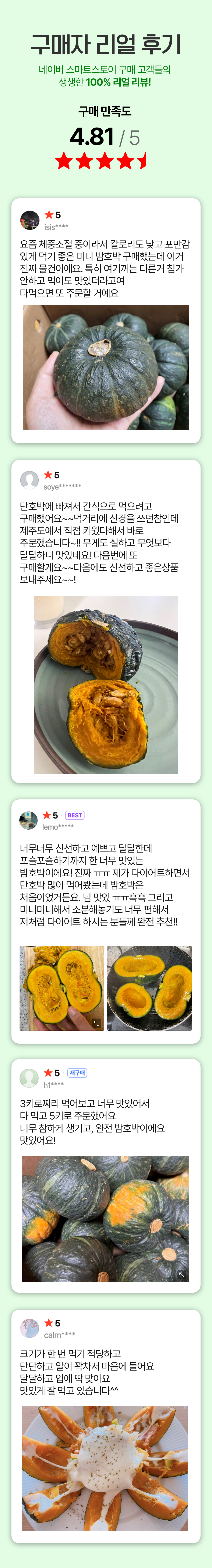 돌망돌망 제주 미니밤호박, 특상품, 5kg, 1개