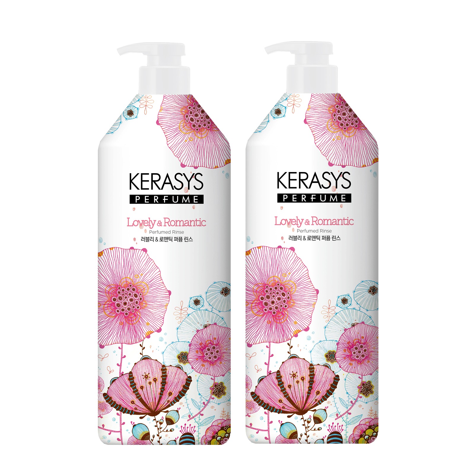 케라시스 퍼퓸 린스 러블리 앤 로맨틱, 980ml, 2개