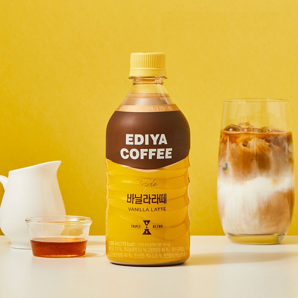 이디야 바닐라라떼, 500ml, 12개