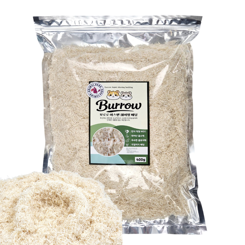 애니몰 아스펜 쉐이핑 베딩, 햄스터 소동물, 400g, 1개