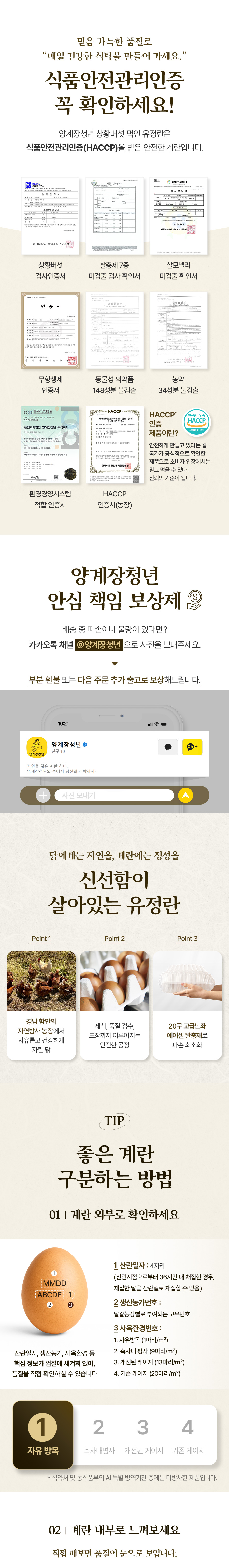 양계장청년 난각1번 자연방사 상황버섯 먹여 키운 무항생제 유정란 달걀, 60구, 1박스 상세 이미지 4