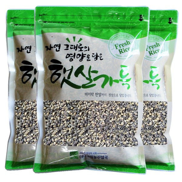 아침농산 검정보리쌀, 흑보리, 500g, 3봉