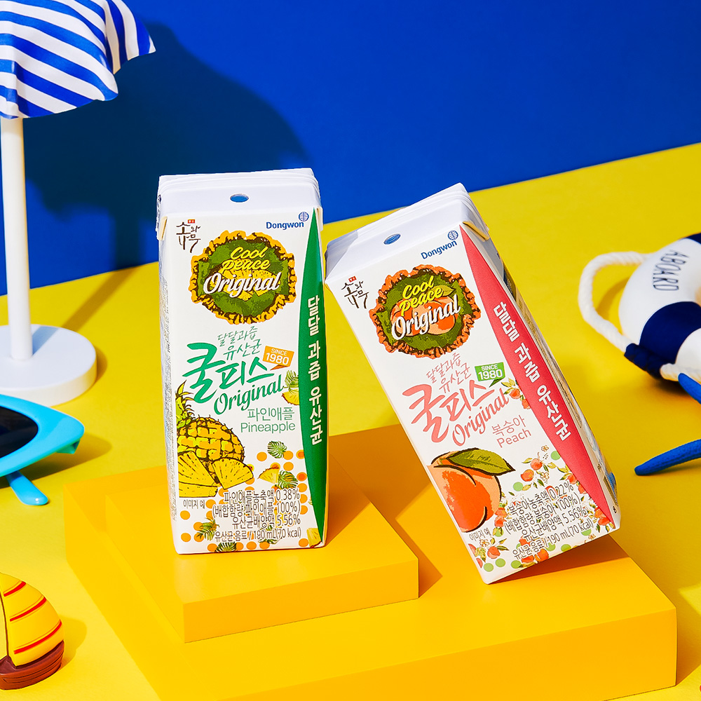 [토스쇼핑] 동원 쿨피스 복숭아, 190ml, 45개