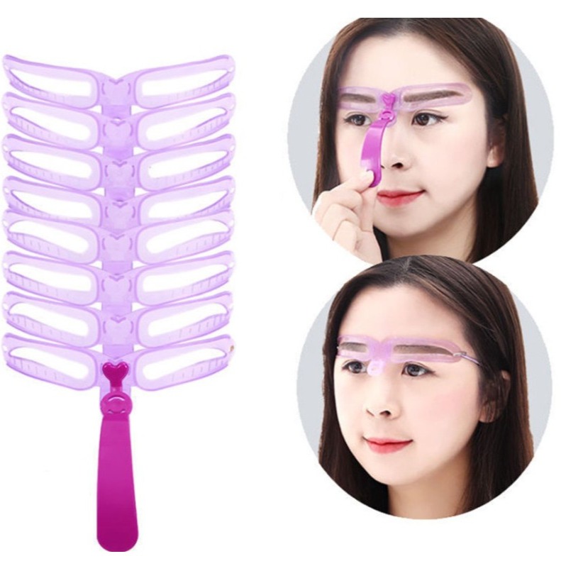 눈썹 그리기 눈썹 가이드, 8종, 1세트