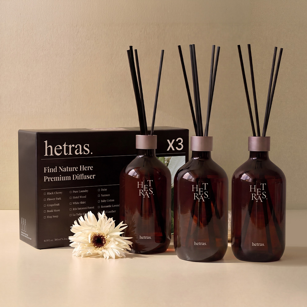헤트라스 프리미엄 디퓨저, 데이지, 500ml, 3개