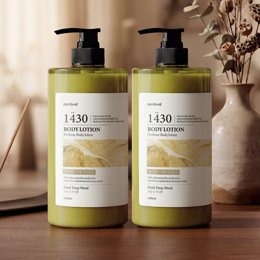 메르헨트 퍼퓸 바디로션, 호텔 딥 우드향, 1000ml, 2개