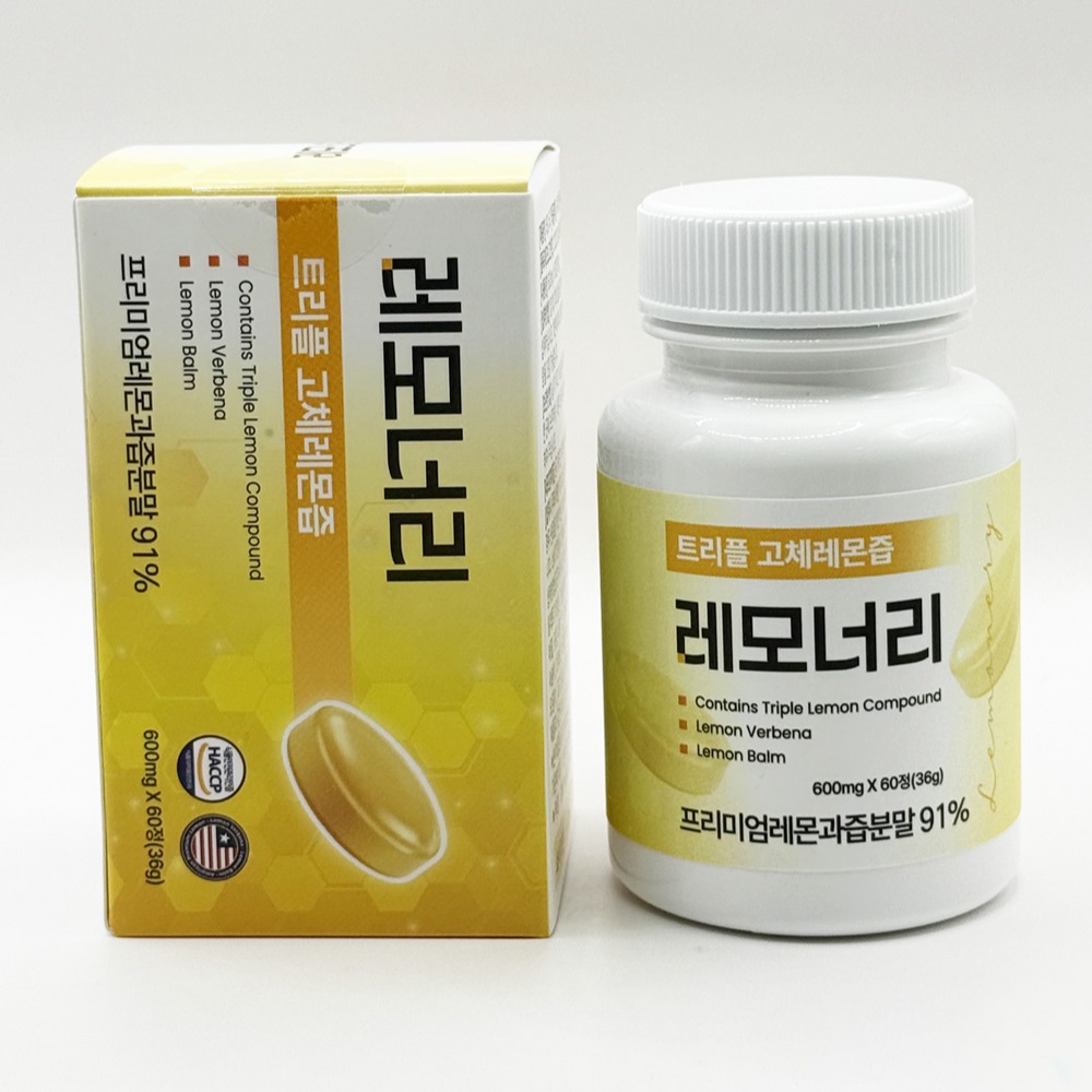 레모너리 트리플 고체레몬즙, 600mg, 60정, 1개
