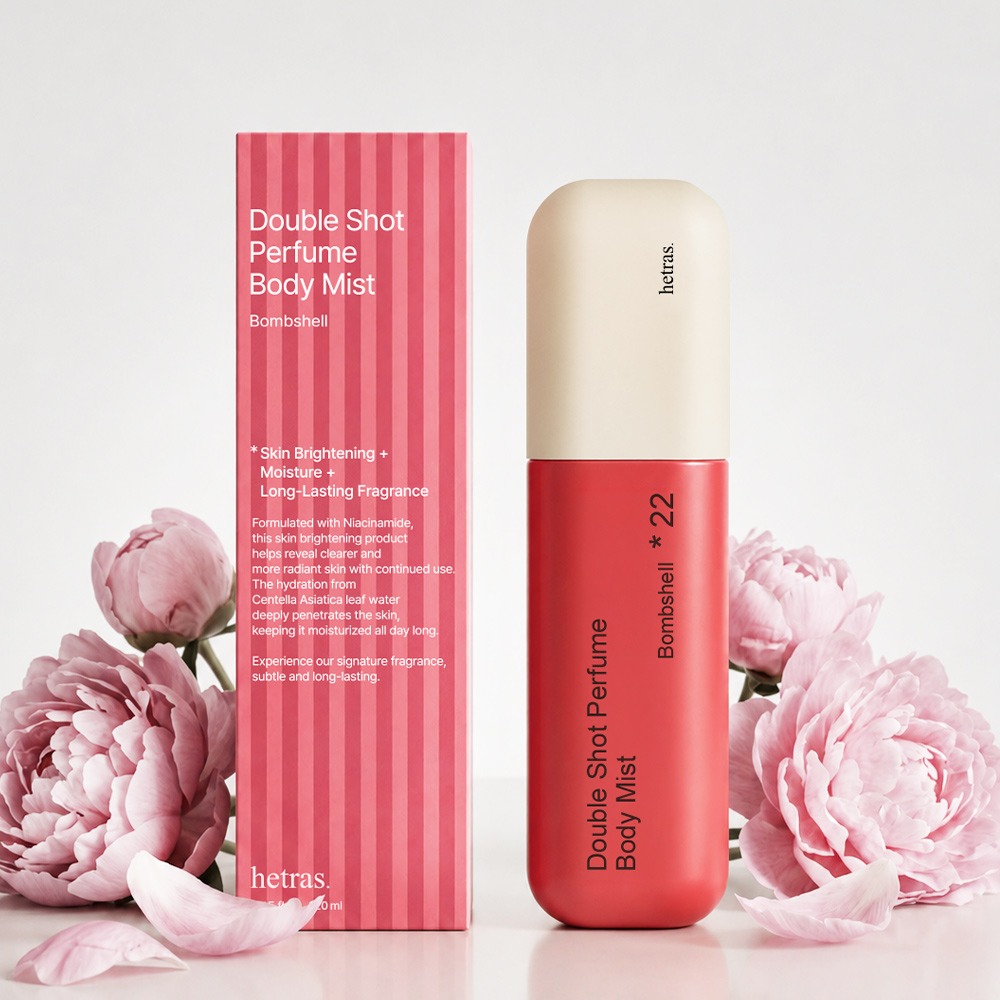 헤트라스 더블샷 퍼퓸 바디미스트, 밤쉘향, 120ml, 1개