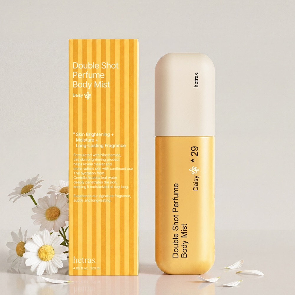헤트라스 더블샷 퍼퓸 바디미스트, 데이지향, 120ml, 1개