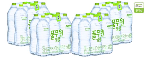 풀무원 샘물 생수, 무라벨, 2L, 18개
