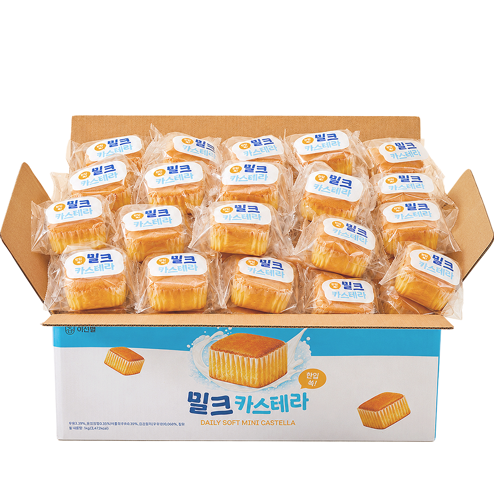 이선별 밀크 카스테라, 개별포장, 28개, 1박스 상품 이미지 1