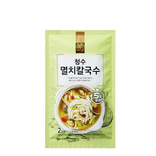 청수식품 청수 멸치칼국수, 110g, 10개