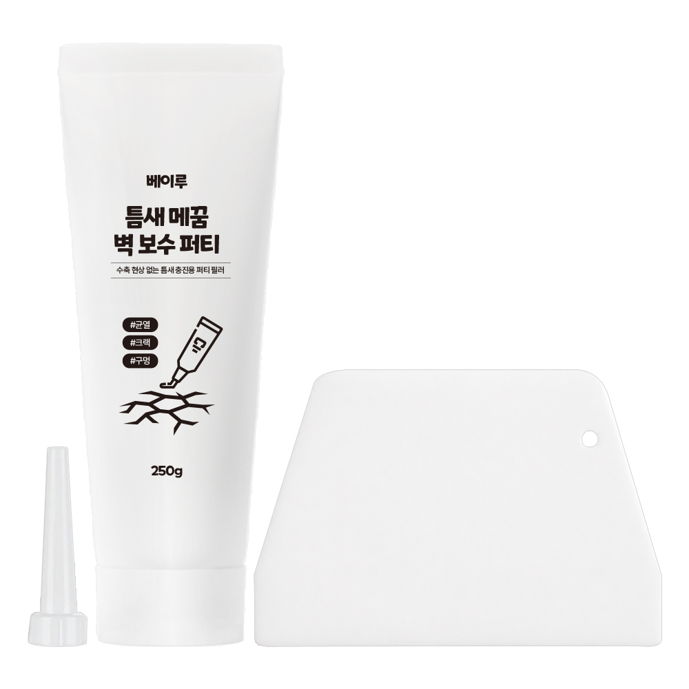 베이루 벽보수 퍼티 간편 세트, 1세트