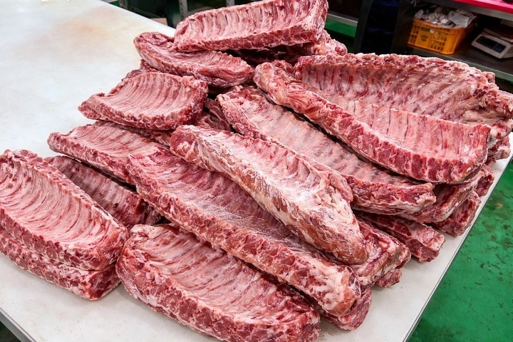 돼지 등갈비, 국내산, 3kg, 1박스